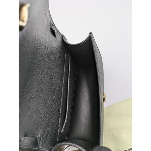 Burberry Madison Check Canvas Leather Shoulder Bag Black 8084026 - Picture 7 of 14